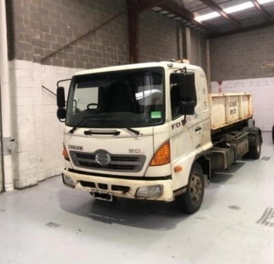 Truck windscreen repair service being carried out in Melbourne workshop